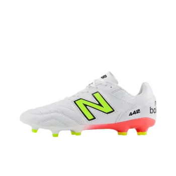 New Balance 442 Pro Fg V2 White Energy Red Hi Lite