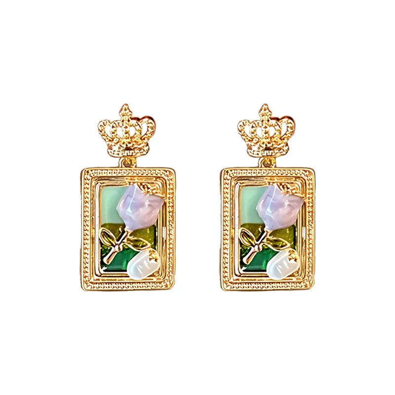 AGOVSKI S925 Silver Stud Earrings Women's-0
