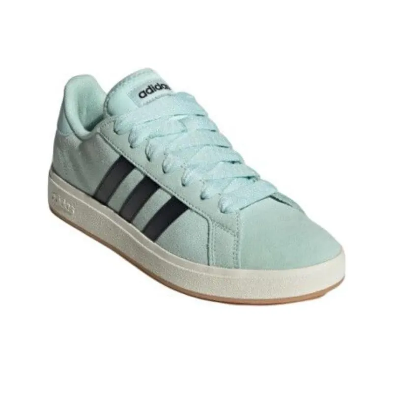 Adidas Grand Court Base 00s Anti Slip Wear Resistant Low Top Skateboard Shoes Unisex Green Black White-2