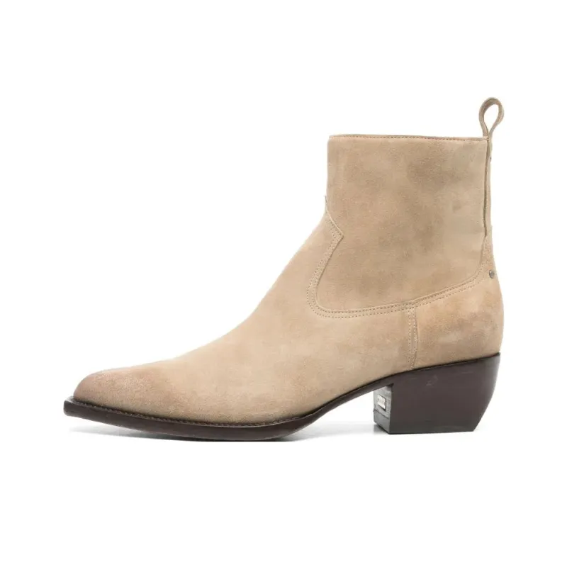 Golden Goose Ankle Boots 4.5cm Men's Light Beige-0