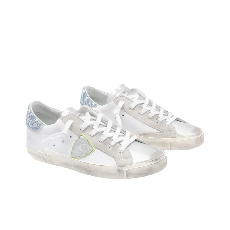 PHILIPPE MODEL Prs Low-Top Skateboard Shoes Women's White-1
