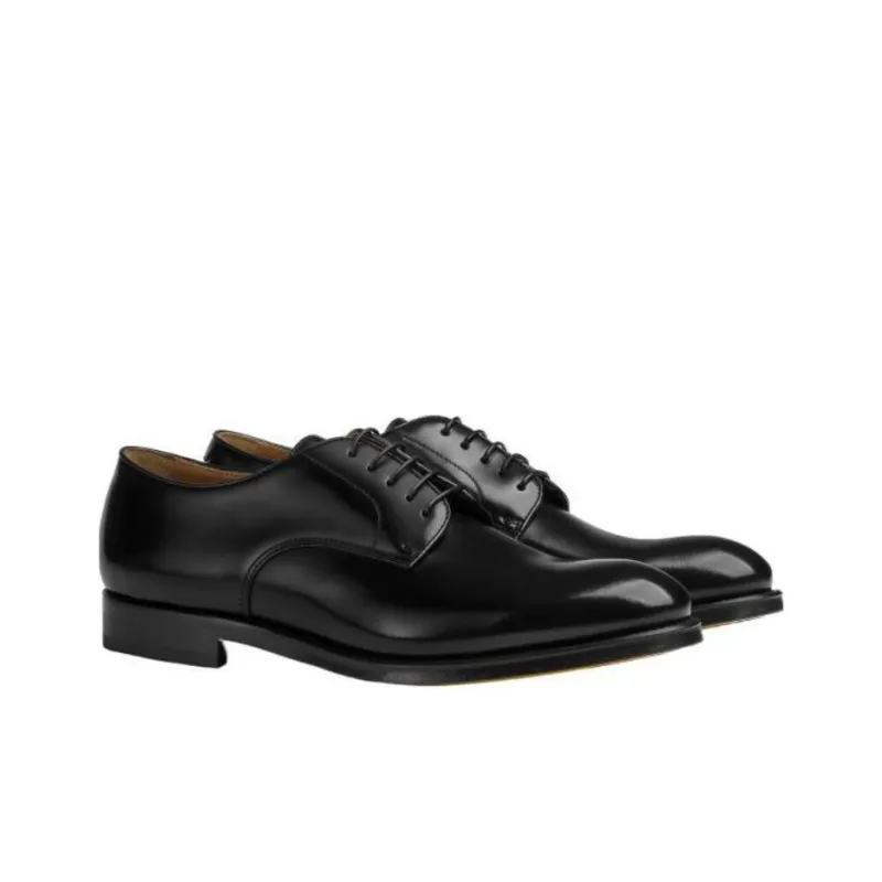 DOUCAL'S Lace up Leather Derby Shoes-2