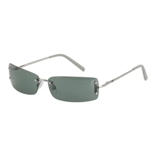 Vans Polycarbonate Copper-Nickel Alloy Rectangular Sunglasses Unisex Silver