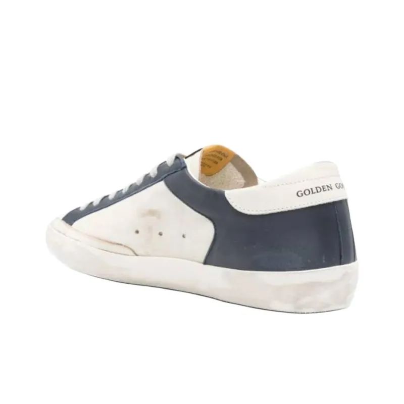 Golden Goose Super Star White Dark Blue Gun Metal-3