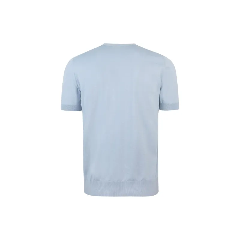 PAOLO PECORA MILANO Fine knit Cotton T shirt-1