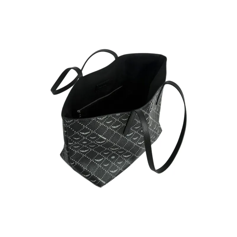 Zadig & Voltaire Polyurethane Tote Bag, Shopping Bag, Handbag, Shoulder Bag Women's Black-3