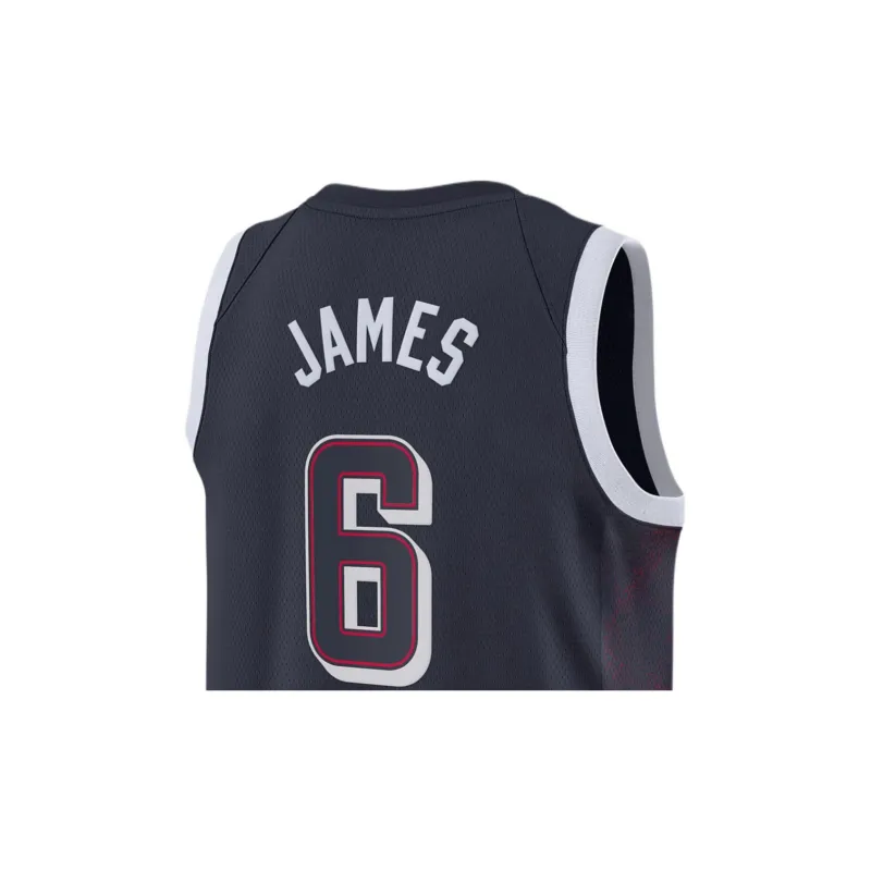 Nike USA Basketball Olympic Team Series SS24 Dri FIT Basketball Jersey Men's Marine-3