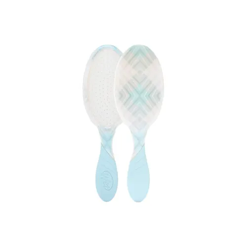 WET BRUSH Pearlescent Jasper Air Cushion Comb Portable Lightweight # White Green/# Turquoise