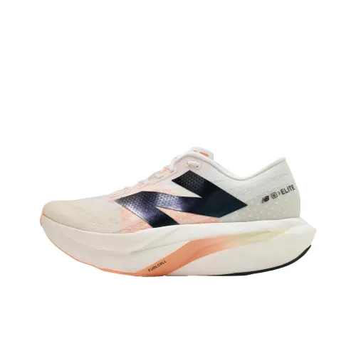 New Balance FuelCell SuperComp Elite V4 White Angora Hot Mango Women's
