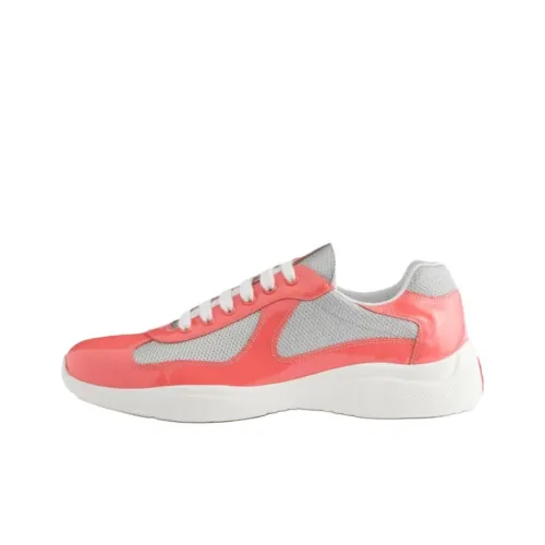 PRADA America's Cup Low-Top Casual Shoes Men's Coral