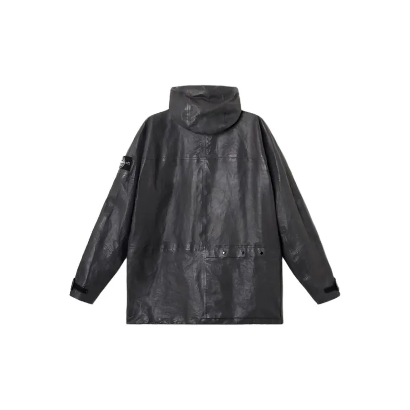 STONE ISLAND Leather Jacket-1