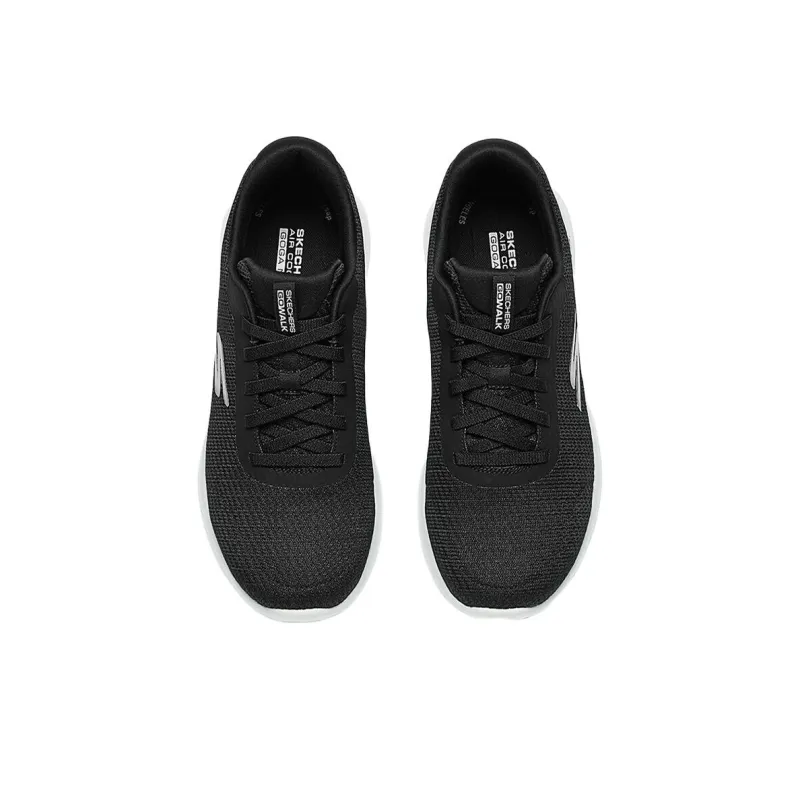 Skechers MEN'S GO WALK Lightweight Low Top Casual Shoes Men's Black Gray-2