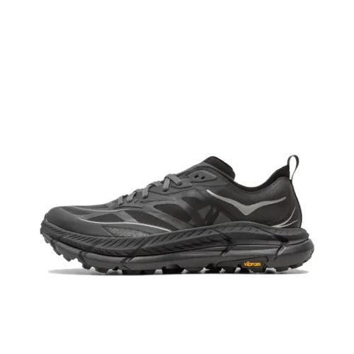 HOKA ONE ONE Mafate Speed 4 Cushioned Slip Resistant Abrasion Resistant Low Top Trail Running Running Shoes Men's Black