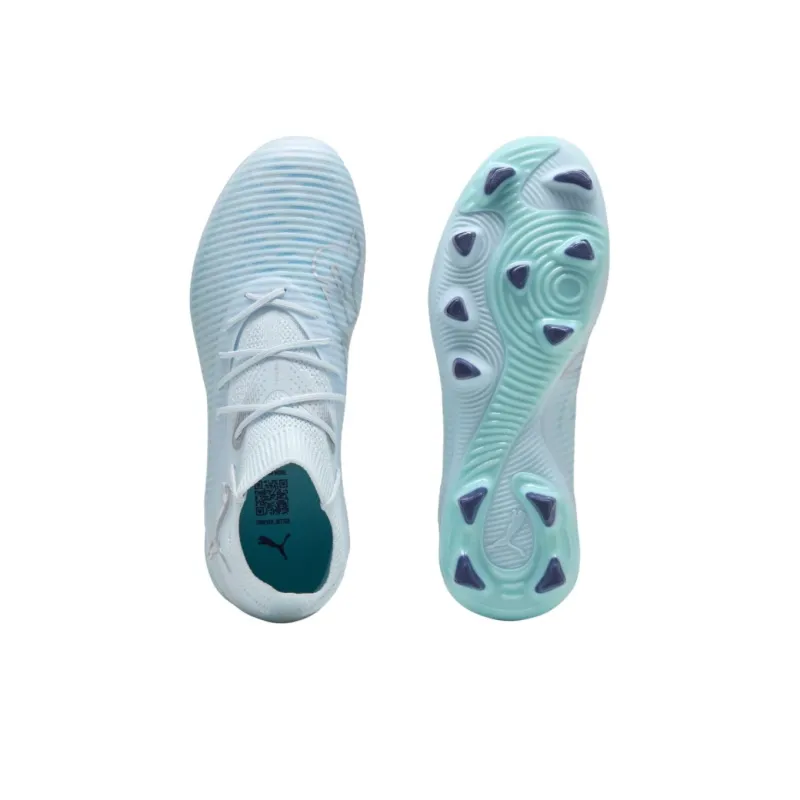 PUMA FUTURE 8 Slip Resistant, Abrasion Resistant, Lightweight Soccer Shoes Women's Ice Blue-3