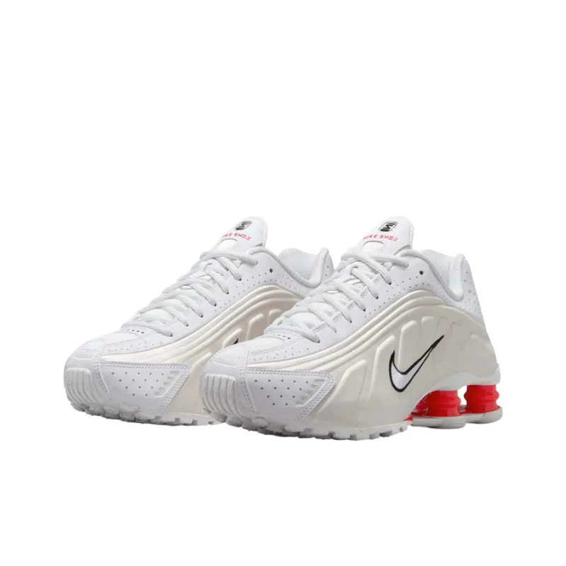 Nike Shox R4 White Phantom Picante Red Women's-2
