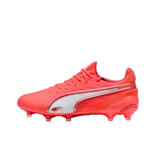 PUMA King Ultimate Anti Slip Wear Resistant Soccer Shoes Women's Red