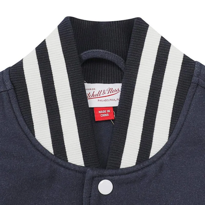 Mitchell & Ness Jacket Unisex Navy Blue/White-2