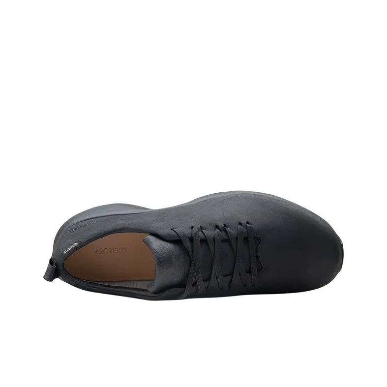 Arcteryx Solano LEATHER GORE TEX Waterproof And Breathable Support Warmth Low Top Casual Shoes Unisex Black-2