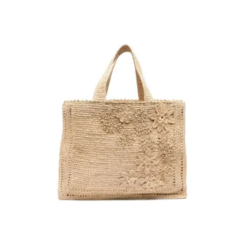 Zimmermann Raffia Tote Bag Shopping Bag Handbag Women's Natural