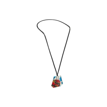 HERMES Leather Metal Necklaces Men's Multicolor