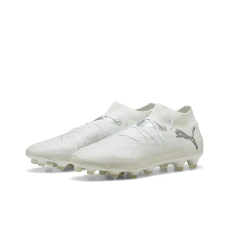 PUMA FUTURE 8 AG Short Rubber Studs HG Short Rubber Studs Anti-Slip Wear-Resistant Soccer Shoes Men's White-2