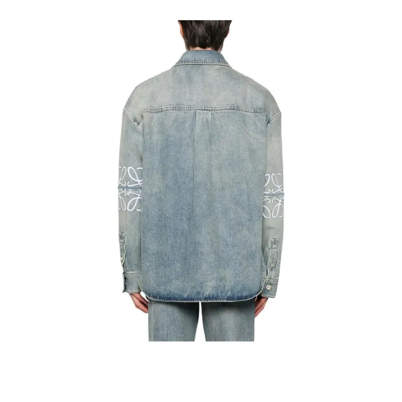 LOEWE Anagram Denim Overshirt-2