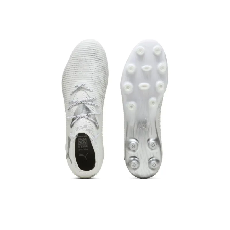 PUMA FUTURE 8 AG Short Rubber Studs HG Short Rubber Studs Anti Slip Wear Resistant Soccer Shoes Men's White-3