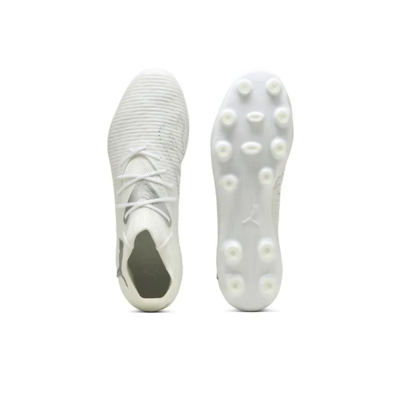 PUMA FUTURE 8 AG Short Rubber Studs HG Short Rubber Studs Anti-Slip Wear-Resistant Soccer Shoes Men's White-3