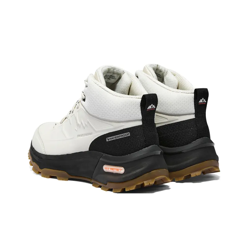 Skechers OUTDOOR Anti Slip Wear Resistant Mid Top Casual Shoes Women's White Black-2