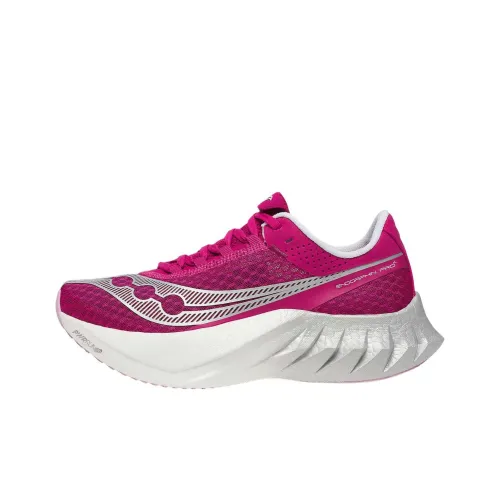 Saucony Endorphin Pro 4 Cushioning Slip Resistant Low Top Running Shoes Women's Pink