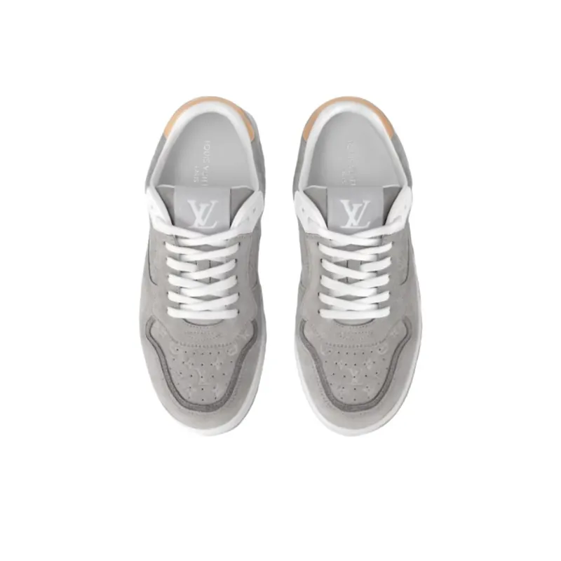LOUIS VUITTON Stadium Low-Top Skateboard Shoes Women's Gray-2