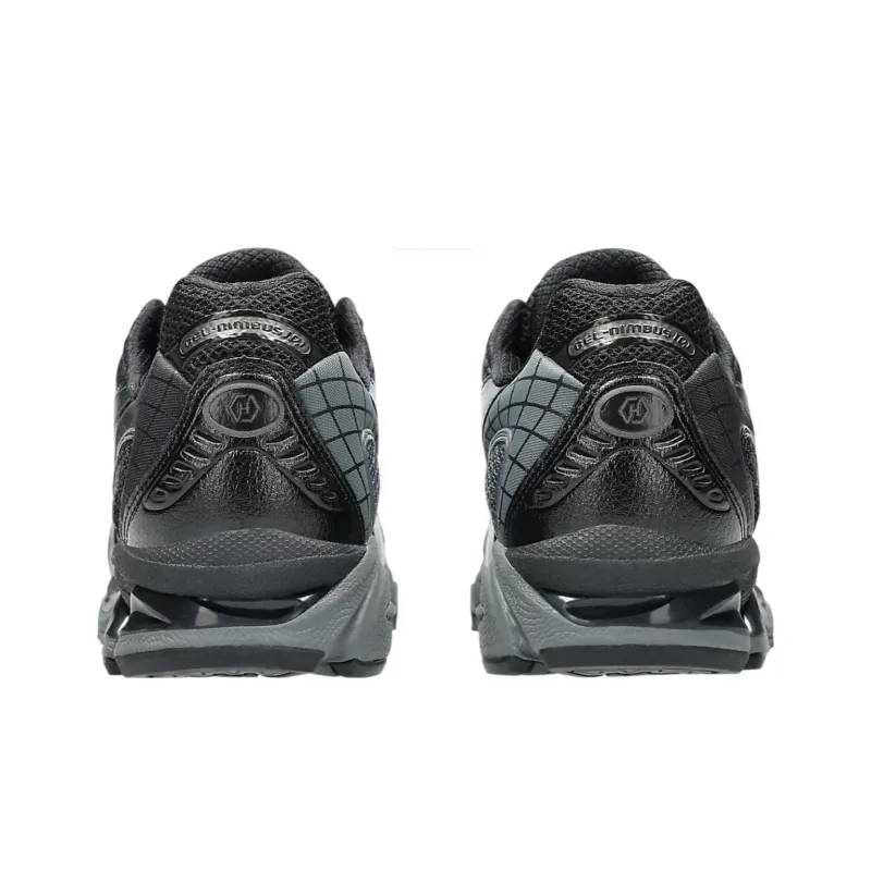 Asics GEL Nimbus 10.1 Cushioned Slip Resistant Support Impact Resistant Low Top Running Shoes Unisex Black Gray Color-5