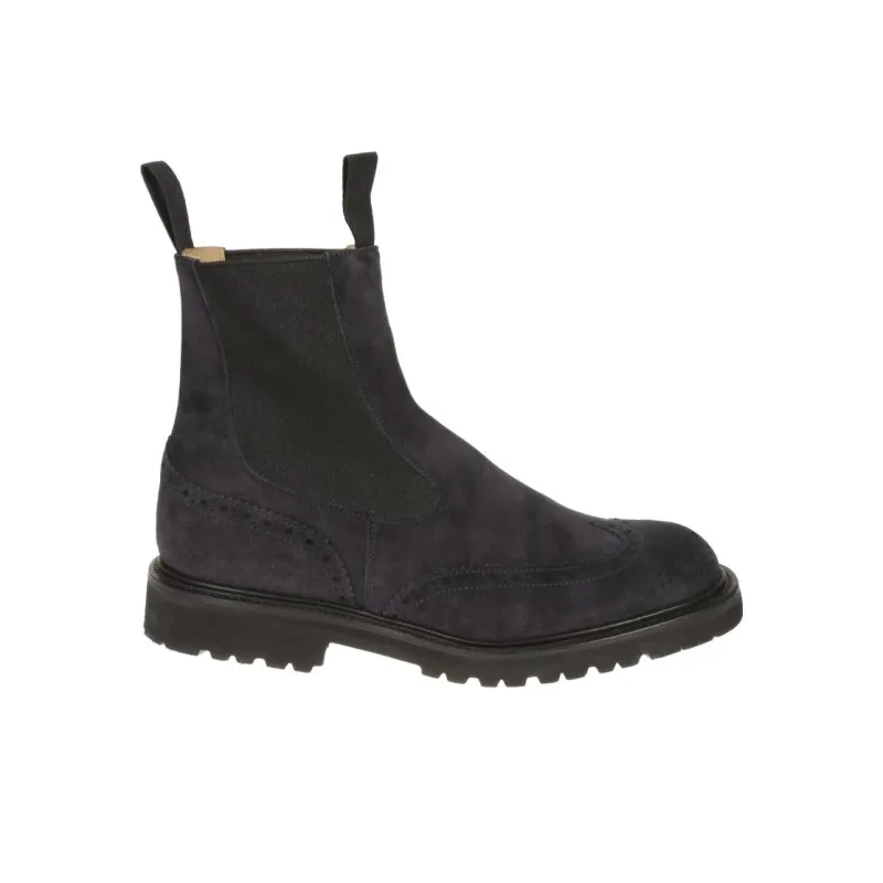 Tricker's Short Chelsea Boots Men's Black-1