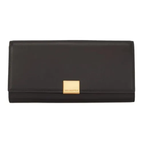 KARL LAGERFELD Cow Leather Wallet Womens White K/Forever Wallet