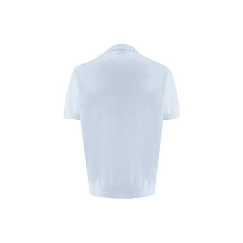 Brunello Cucinelli Short Sleeved Fine Knitted Polo Shirt-1