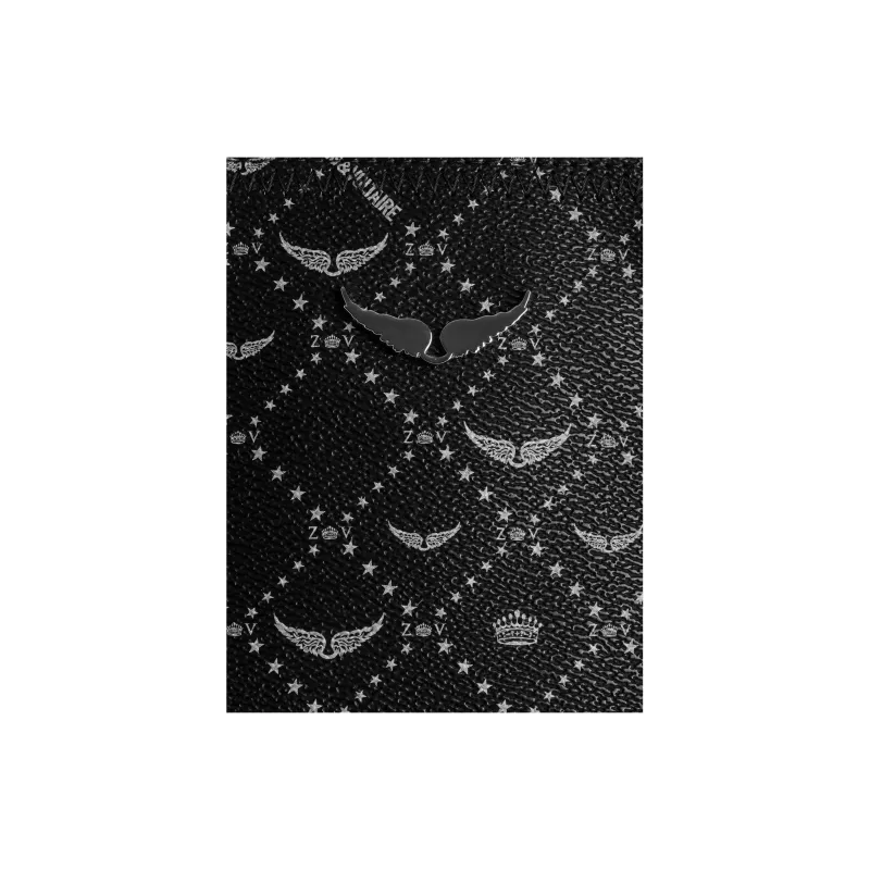 Zadig & Voltaire Polyurethane Tote Bag, Shopping Bag, Handbag, Shoulder Bag Women's Black-4