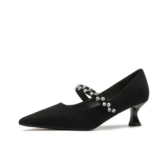 QITUMAUL Slim Heel High Heels Women's-0