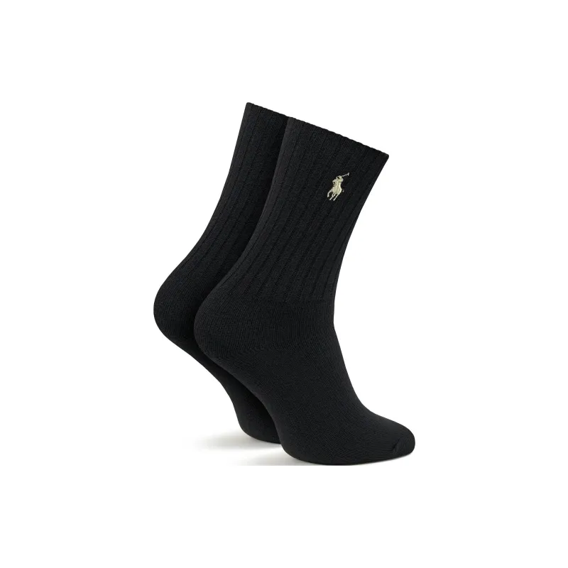 Polo Ralph Lauren Mid Calf Socks Women's 1 Pack Black-1