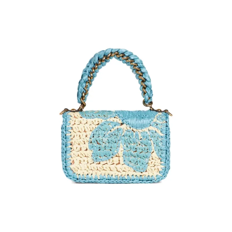 ETRO Mini Raffia Tote Bag-2