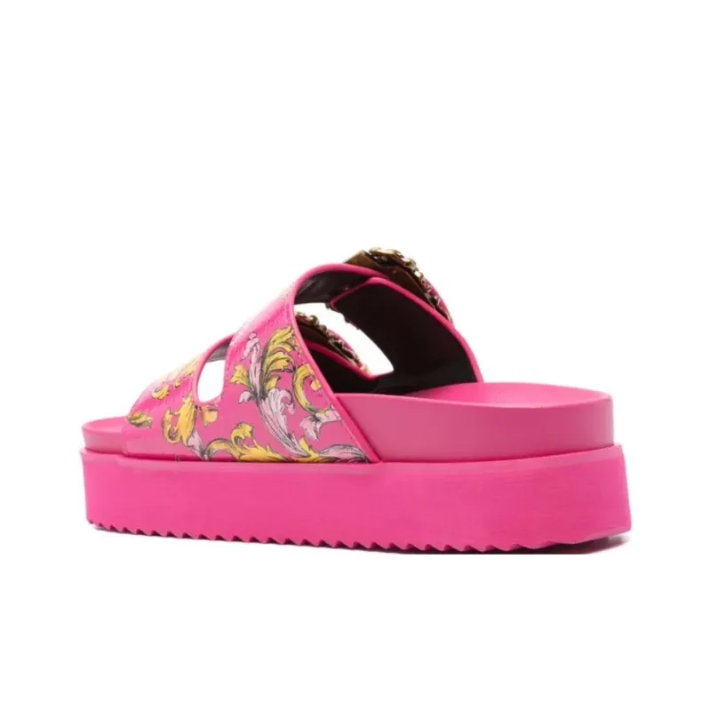 VERSACE JEANS COUTURE Slide Slippers Women's Pink-2