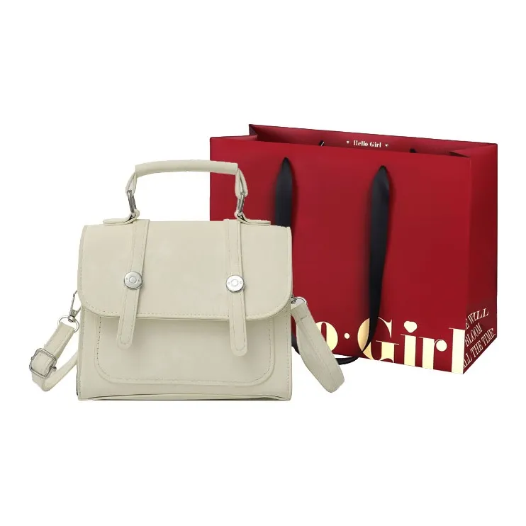 GOX PU Shoulder Bag, Crossbody Bag, Handbag Regular Women's White/Black/Silver/Pink-0