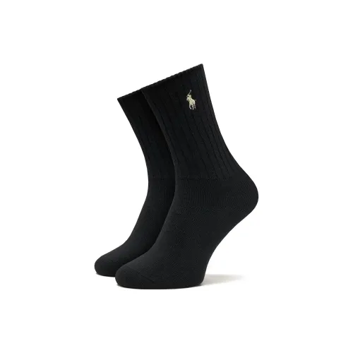 Polo Ralph Lauren Mid Calf Socks Women's 1 Pack Black