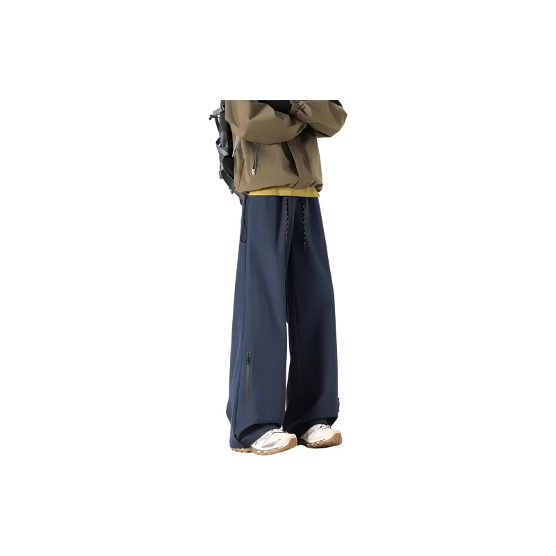 PAINT STAIN Casual Pants Unisex Classic Black-18