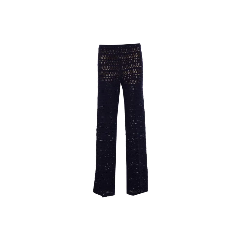 Twinset Open knit Trousers-1