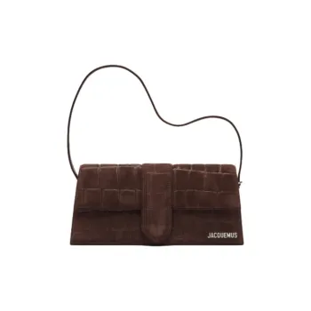 Jacquemus Calfskin Shoulder Bag Women's Dark Brown