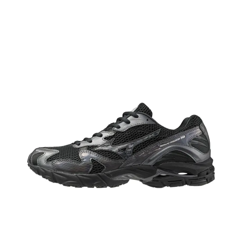Mizuno Wave Rider 10 Black Sand Metallic Gray-0