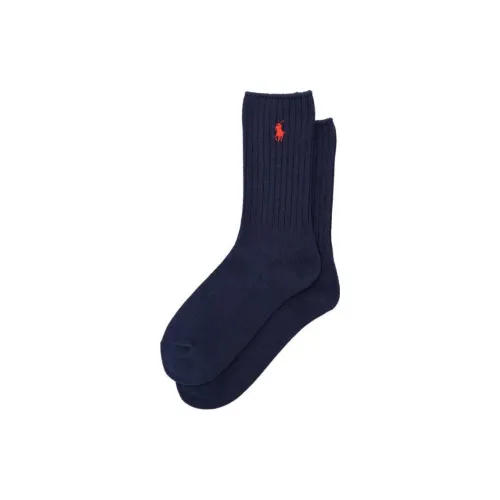 Polo Ralph Lauren Mid Calf Socks Women's 1 Pack Blue