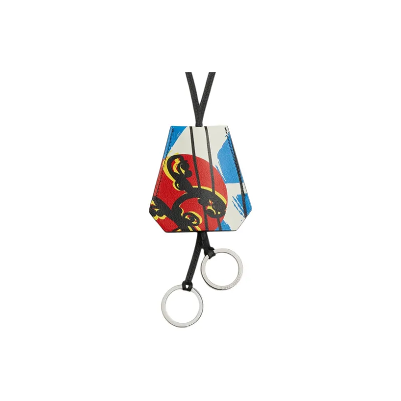 HERMES Leather Metal Necklaces Men's Multicolor-1