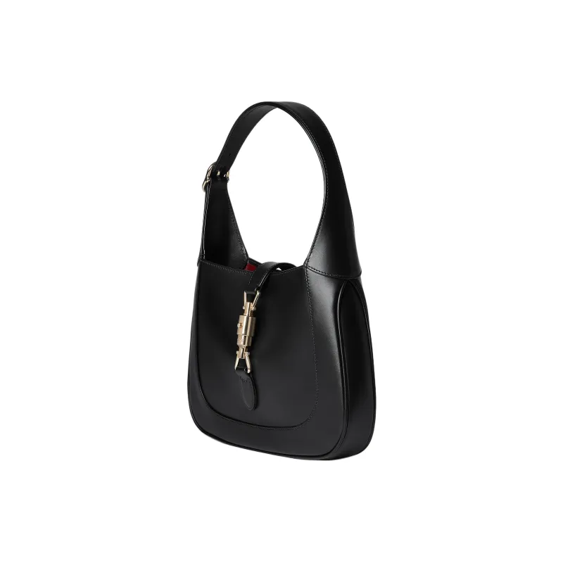 GUCCI Jackie 1961 Leather Handbag Shoulder Bag Small Size Women's Black-2