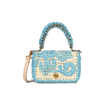 ETRO Mini Raffia Tote Bag